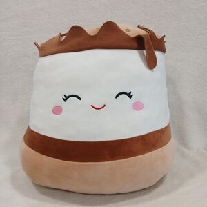 Cute Smiling Squishmallows Carmelita Smores 16” Plush Toy 2022
